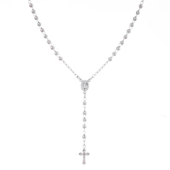 Terço 59 Contas Banho Prateado - comprar online