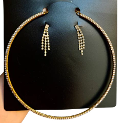 Conjunto Gargantilha e Brinco Festa 04