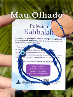 Pulseira Kabbalah Azul 7 Nós Olho Grego - comprar online