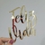 Aplique Para Bolo Dourado - Feliz vida
