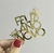 Aplique Para Bentô Cake Dourado- Feliz Ano Novo (Kit com 4 Unidades) en internet