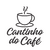 Aplique de Parede Acrílico Recorte Decorativo em Acrílico Cantinho do Café - comprar online