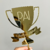 Topo de Bolo Dourado - Troféu Pai