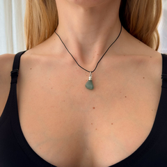Dije Cuarzo Verde + Plata - comprar online