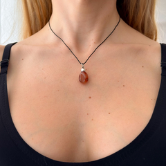 Dije Cornalina + Plata - comprar online