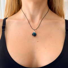 Dije Ágata Azul + Plata - comprar online