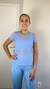 Baby Look Eva em Tule Azul Bebê - comprar online