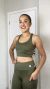 Conjunto Texturizado Verde Militar - LA Moda Fitness