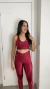 Conjunto Top e Legging Poliamida 3D Vermelho - LA Moda Fitness