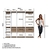 Guarda Roupa Closet 4 Peças com 2 Cabideiros 6 Gavetas e 11 Nichos Easy - loja online
