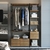 Conjunto De 2 Estantes Guarda Roupa P/ Closet 5 Gavetas