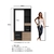 Guarda Roupas Closet com 1 Gaveta 1 Cabideiro 2 Prateleiras e 1 Porta CL100 Preto/Montana - loja online