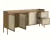 Balcão Buffet 3 Portas 2 Gavetas Palhinha Pé Madeira Oslo - comprar online