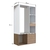 Guarda Roupas Closet com 1 Gaveta 1 Cabideiro 2 Prateleiras e 1 Porta CL100 Branco/Montana na internet