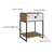 Mesa de Cabeceira Industrial P1026 Mel Branco na internet
