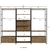 Conjunto De 3 Estantes Guarda Roupa P/ Closet 4 Gavetas E 1 Mesa Lateral - Utilidades Prolar