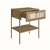 Mesa De Cabeceira 1 Gaveta Palhinha Pé Metal Oslo - comprar online