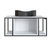 Gabinete Suspenso p/ Banheiro 80cm P1019 Branco com Cuba Berlin Preta