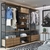 Conjunto De 3 Estantes Guarda Roupa P/ Closet 4 Gavetas E 1 Mesa Lateral