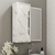 Espelheira para Banheiro BN3648 Mármore Branco 60x60cm Tecnomobili