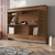 Cama Articulável Horizontal Casal C/ Estação De Trabalho 140 Latino Nogal - comprar online