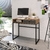Escrivaninha com 1 gaveta OF004 Grafite e Mel - comprar online