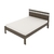 Cama de Casal Nogal/Branco - loja online