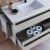 Conjunto Gabinete para Banheiro 1 gaveta 1 porta com lavatório Armário de Banheiro 1 porta com espelho - comprar online