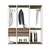 Guarda Roupa Closet 3 Peças com 3 Cabideiros 4 Gavetas e 2 Nichos Easy - comprar online