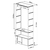 Estante Guarda Roupa P/ Closet 2 Gavetas E Cabideiro - Utilidades Prolar