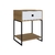 Mesa de Cabeceira Industrial P1026 Mel Branco