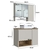 Conjunto para Gabinete Suspenso 80cm com Cuba e Espelheira 3 Portas com Toalheiro Olívia Mel/Arenas - comprar online