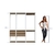 Guarda Roupa Closet 3 Peças com 3 Cabideiros 4 Gavetas e 2 Nichos Easy - loja online