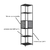 Estante Industrial Alta P1023 Preto - loja online