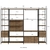 Conjunto Estante Cabideiro Multiuso 2 Estantes 3 Gavetas - comprar online