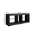 Rack para Tv até 55 Polegadas Estilo gamer com 2 Prateleiras em Vidro e Iluminação em Led RGB Preto - Utilidades Prolar