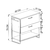 Gabinete para Panheiro 80cm P1028 Mel sem Cuba na internet