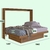 Cama Articulável Horizontal Casal C/ Estação De Trabalho 140 Latino Nogal na internet