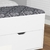 Puff Baú Branco Tecido 369 - comprar online