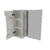 Espelheira para Banheiro BN3648 Mármore Branco 60x60cm Tecnomobili na internet