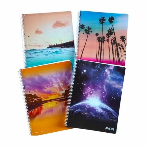Cuaderno Espiral 84 Hjs Rayadas Avon - comprar online
