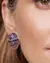 BRINCOS DOURADOS 18K FLUORITA OVAL FACETADA na internet