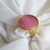 ANEL DOURADO REDONDO ÁGATA ROSA - comprar online
