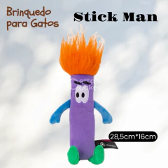 QMONSTER STICKMAN PELÚCIA COM CATNIP