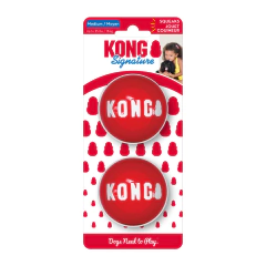 KONG SIGNATURE BALLS 2-PK Medium - Média