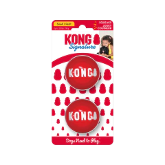 KONG SIGNATURE BALLS 2-PK SMALL - Pequena