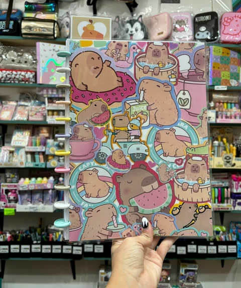 Cuaderno Inteligente A4 Infinito Capybara Kawaii Discos Konoha