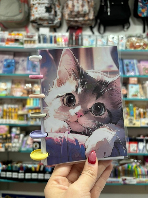 Cuaderno Inteligente A6 Infinito Gatitos Kawaii Discos Konoha - comprar online