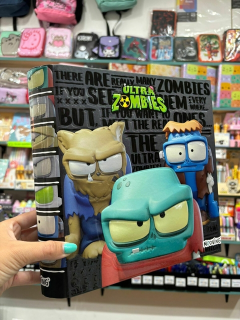Carpeta Ultra Zombies N°3 Mooving 3 Ganchos Escolar - comprar online