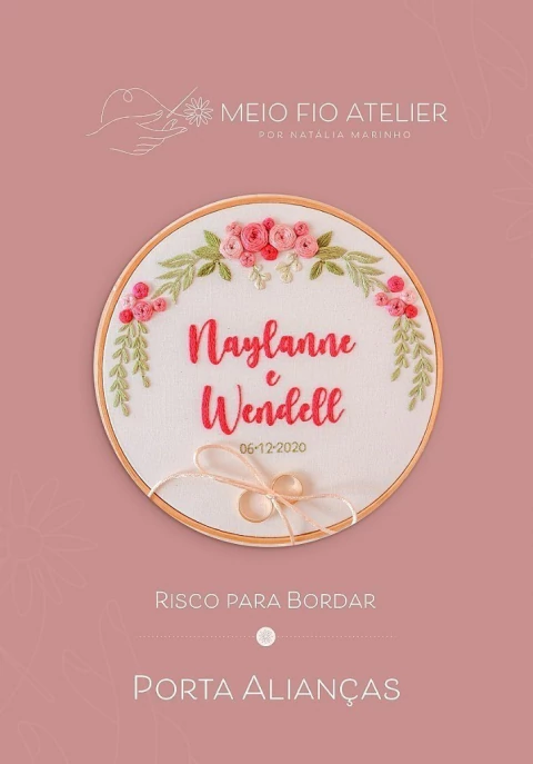 Floral de Rosas Superior | Porta Alianças